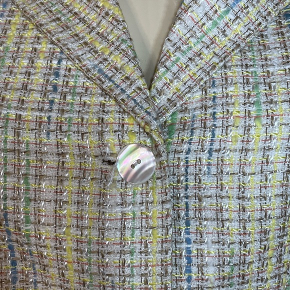 Vintage 2 Piece Suit Jacket & Skirt Woven Size 8P - Picture 4 of 16